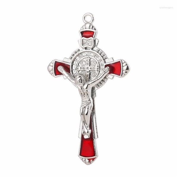 Charms Diy Sieraden Maken Accessoires Exorcism Cross Hangers Voor Kettingen Jezus Zinklegering Materiaal Groothandel Christian Supp Sa