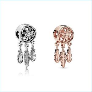 Charms Dream Catcher Hollow Out Charms Diy Bracelet ketting snaar kralen hangers sieraden bevindingen componenten Sliver ros￩ goud 1 99yt dh60o