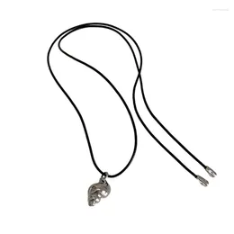 Breloques élégant collier conque pendentif Unique bijoux chaîne réglable en alliage matériel tour de cou pour les femmes