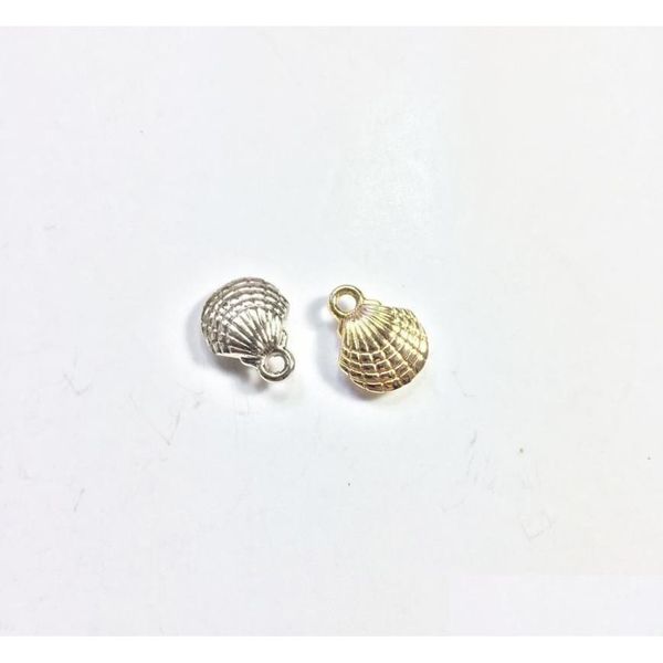 Charms Eruifa 20 pièces 10mm belle coquille de mer 3D en alliage de Zinc collier boucle d'oreille Bracelet bijoux bricolage à la main 2 couleurs charmes livraison directe trouver Dhs6U