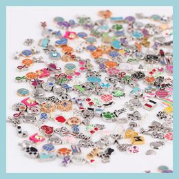 Charms Fashion Floating Charms For Glass Living Memory Locket Hanger Diy Lockets Sieraden Accessoires 100pc/Lot Drop Delivery Findin DH5N7