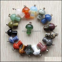 Charms Fashion Natural Stone Charms Quartz Crystal Fluorite Madsstoelhangers voor sieradenaccessoires maken Groothandel D Dhseller2010 DHJDH