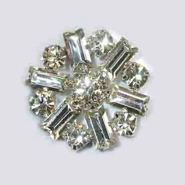 Charms Fashion Nouveaux cristaux de 30 mm Baguette pierres de fantaisie bouton floral de mode de mariée de mariée Ornement Accessoires