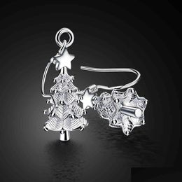 Charms Fashion Personality 100% 925 Sterling Sier Christmas Tree Drop Femme Charme Filetage de filet