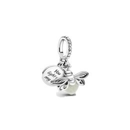 Charms Fijne sieraden Authentieke 925 Sterling Sier Bead Fit Charm Armbanden Glow-In-The-Dark Firefly Dangle Charms Veiligheidsketting Hanger D Dhzkr