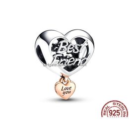 Charms Fit Originele Pandora Armband Love You Friend Heart Murano Glass Sea Turtle Dangle Charm Bead Sier 925 Diy Sieraden Gift Drop Dhc3B