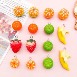 Bedels voor doe-het-zelf sieraden maken Acryl Fruit Aardbei Armband Sleutelhanger Benodigdheden Kit Volwassenen Materialen Accessoires Bevindingen Componenten Groothandel