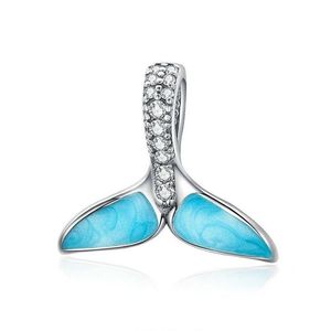 Charmes Filles Charme Queue De Sirène Femmes Pendentif Collier Baleine Bleue Poisson Charme Nautique Fit Diy Bracelet Fabrication De Bijoux 836 R2 Drop Dhbcb