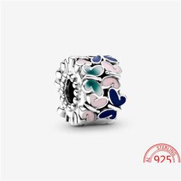 Charms Handmade 925 Sterling Sier Email Colorf Dynamic Butterfly Clip Perles Charm Fit Original Bracelet Drop Delivery Jewelry Findi Dhtjg