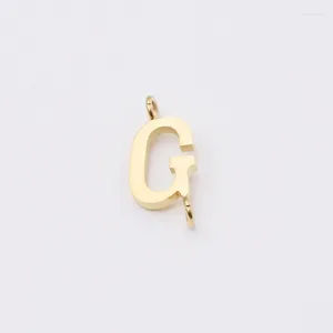 Charms Initialen Letter Connector Spiegel Pools Roestvrij Staal A-Z Initiaal Voor DIY Maken Ketting Armbanden