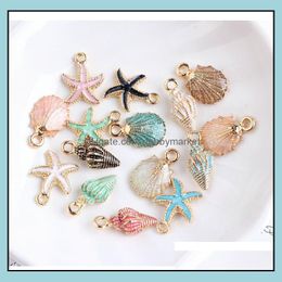 Charms Sieraden Bevindingen Componenten 1 Pakket 1.6-2cm Mti-stijl Kleine BK Strand Zee Natuurlijke Shell Conch Kralen Cowry Tribal Sieraden Craft Aesso