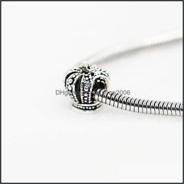 Charms Bijoux Résultats Composants Couronne Rétro Alliage Charme Perle Mode Femmes Superbe Design Style Européen Pour Bracelet À Bricoler Soi-Même Collier 43