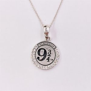 Charms sieraden maken Hary Poter Platform 9 3 4 925 Sterling zilveren koppels sierlijke kettingen voor vrouwen mannen meisje jongens sets pend325f