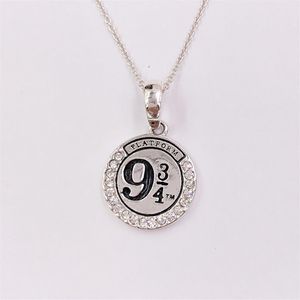 Charms sieraden maken Hary Poter Platform 9 3 4 925 Sterling zilveren koppels sierlijke kettingen voor vrouwen mannen meisje jongens sets pend340c