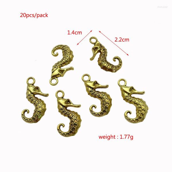 Dijes JunKang Hippocampus Seahorse colgante para joyería de moda DIY hecho a mano collar y pulsera accesorios materiales al por mayor