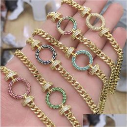 Charms Juya 18K Real Gold Pelled Colorf Zirconia Decoratie Ronde lippen Love Heart Connector voor DIY Mesh Chains sieraden Maki DCB