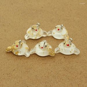 Charms Kawaii Miniatuur Zeeleeuw Hars Mooie Dieren Oorbel Ketting Sleutelhangers Hanger DIY Sieraden Accessoire