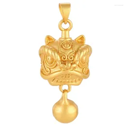 Breloques tête de danse de Lion, cigale, espaceur en laiton, pendentif en métal Animal, perles pour bijoux, collier, Bracelet, fabrication d'accessoires de bricolage