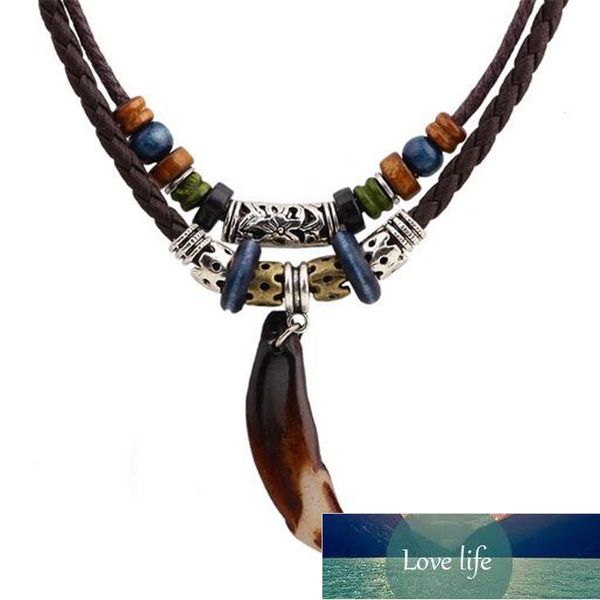 Encantos Homens Mulheres Jóias Gargantilha De Couro Colares Feitos À Mão Contas Maxi Colar Neckless Collares Mujer compras on-line na Índia Preço de fábrica especialista em design