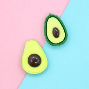 Charms mini -bestelling 10 stcs 16 25 mm kawaii fruit avocado hars cabochons ornament accessoires meisjes haar sieraden boog center diy patch stick