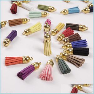 Charms Mini Tassels 1,5 inch microvezel Veet Tassel Kit voor sleutelhanger charmes oorr ketting sieraden maken slinger diy ambachten drop d dhbvd