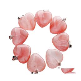 Charms Mixed Natural Stone Pendant Love Heart Star Hangers voor sieraden maken DIY armband ketting accessoires Drop levering Findi Otazi