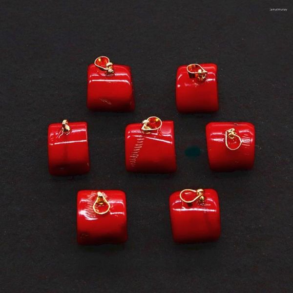 Breloques corail rouge naturel petit pendentif arbre mer dendritique bambou fabrication de bijoux collier à faire soi-même boucles d'oreilles pour femmes cadeau 1 pièces