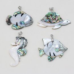 Bedels Natuurlijke Shell Marine Leven Vorm Hanger Schildpad Zeepaardje Voor Sieraden Maken DIY Ketting Armband Oorbel Accessoires