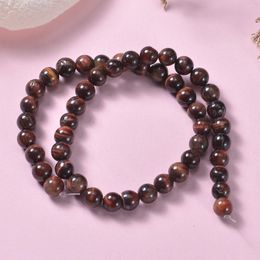 Bedels Natuursteen 8mm Kralen Tijgeroog Armband Klassieke Mannen Vrouwen Boeddha Zwarte Lava Armbanden Minimalistische Meditatie Sieraden