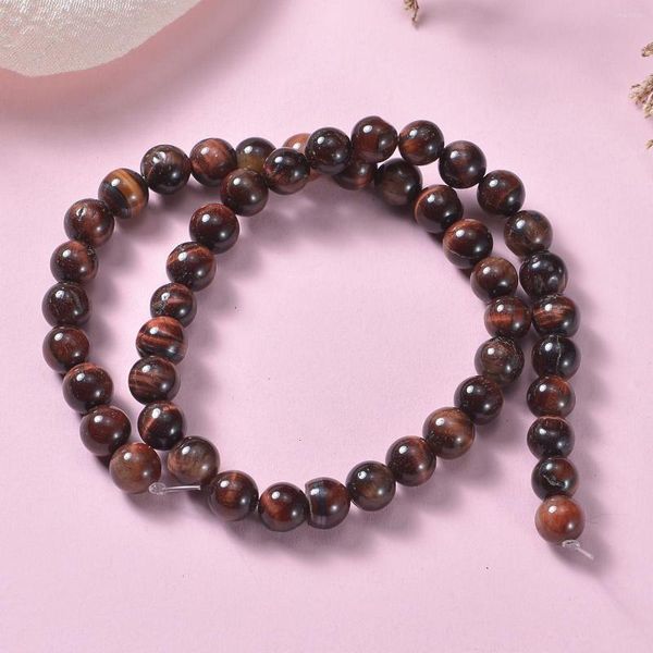 Charmes pierre naturelle 8mm perles oeil de tigre Bracelet classique hommes femmes bouddha noir lave Bracelets minimaliste méditation bijoux