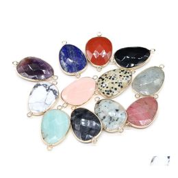 Charms Natural Stone Irregar Rose Quartz lapis lazi amethist hanger Diy voor druzy armband ketting oorbellen sieraden maken druppel de dhdcq