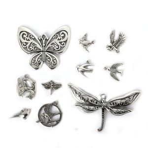 Charms Nieuwe 58 Stuks Gemengde Tibetaanse Sier Vergulde Vlinder Vogel Hangers Sieraden Maken Diy Charm Handgemaakte Ambachten Drop Levering Bevindingen Dhxm3