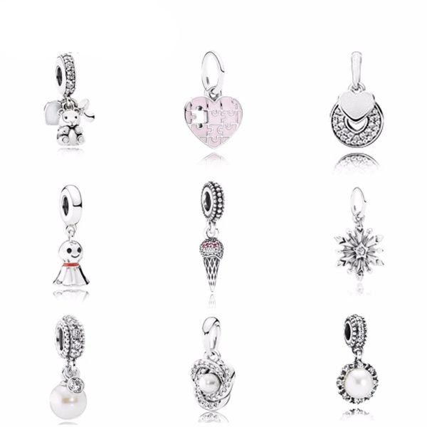 Charms NOUVEAU 925 SERVIR PERL PERL PINK ROSE CORME CORME CORS BEAD BRACKING BRACKING BRACK