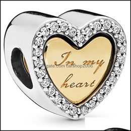 Charmes Nouvelle Arrivée 100% 925 Sterling Sier In My Heart Split Charm Fit Original Bracelet Européen Mode Bijoux Accessoires 769 Drop Dhrc3