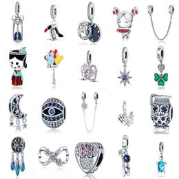 Charms of Ley 925 Originele Past Pandora Armband 925 Silver Dames Hanger Sieraden Galaxy Starry Sky Charms Beads