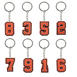 Charmes Orange numéro 11 porte-clés porte-clés tags cadeaux de chariot de sac de cade