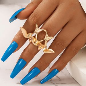 Breloques paix colombe mignon anneaux pour femmes belle couleur or alliage métal Animal unique anneau bijoux de fête
