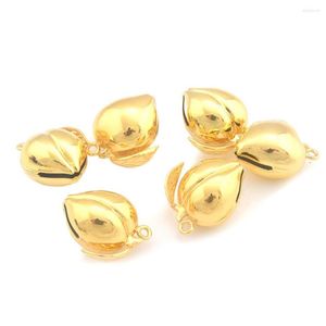 Charms Peach Metal Jingle Bell Charm Good Luck Close Hanger For Bag Jewelry Accessories Craft Bevindingen