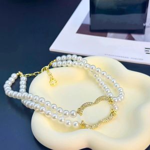 Charms Pearl kettingen Designer sieraden cha merk c-letter kettingen choker keten mode chanells sieraden vrouwen bruiloft sieraden love gi 3695