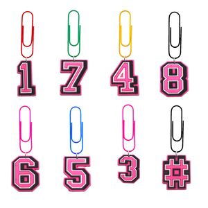 Charms Pink Number Cartoon Clips Paper Mute File Note Bk Bookmarks For Nurse with Colorf Funny Book Markers Office Office Drop Deved Otmaz