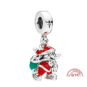 Charms Réel 925 Sterling Sier Rouge Émail Santa Bag Charm Fit Pandora Bracelet DIY Pendentif Accessoires Drop Livraison Bijoux Résultats Dhq0E