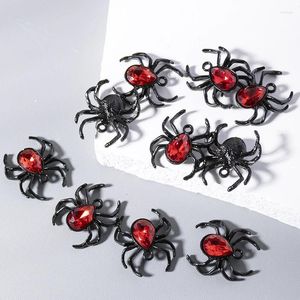 Charms Sansango 10pcs / Pack Blood Red Spider Pendant Animaux gothiques pour femmes Accessoires de bijoux pour hommes