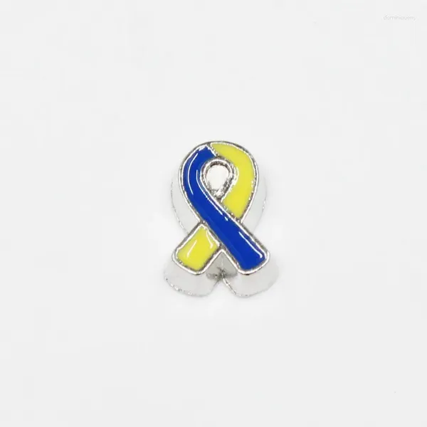 Encantos que venden 20 piezas cinta de cáncer cristal flotante vida vidrio memoria medallones accesorio de joyería