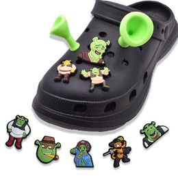Charms Shoe Cartoon PVC Croc Decoration Buckle Charm Accessories