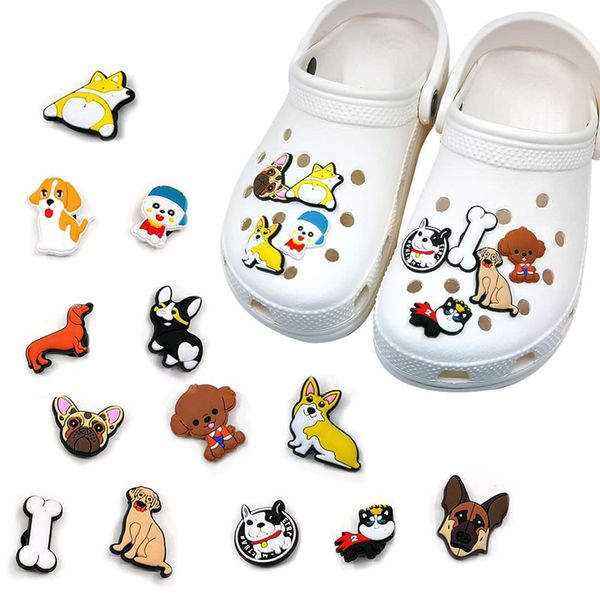 Charms Shoe For Shoes Lovely Cat Dog Puppy Bone Decoration Drop Delivery Otcti