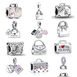 Charms Sier Fashion Bag -serie hanger Amet Fit Pandora Originele vrouwen Bracelet Diy Fine Dange 925 Sieraden Koffer Kraal Charm Drop Dh89r
