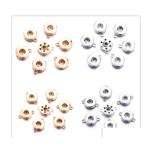 Charms Sier Gold Color 12mm snap knoop connector hanger sieraden maken doe -het -zelf ketting oorbellen armband leverancier groothandel drop deli dh6p4