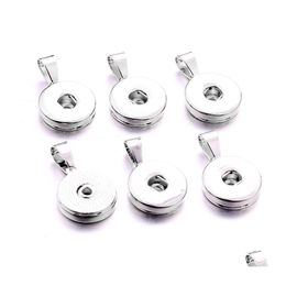 Charms Simple Metal 18mm gember snap knop base hanger voor doe -het -zelf snaps knoppen ketting oorbellen sieraden accessorie drop levering fi dhwyt