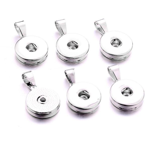 Charms Simple Metal 18Mm Ginger Snap Button Base Colgante Para Diy Snaps Botones Collar Pendientes Joyería Accesorio Drop Delivery Fi Dh4Zx