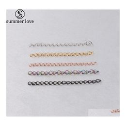 Charmes En Acier Inoxydable Extension Chaîne Bracelet Collier Queue 5Cm Longueur Ligne 0.5Mm D'épaisseur Diy Bijoux Accessoires Drop Delivery Find Dhhz5